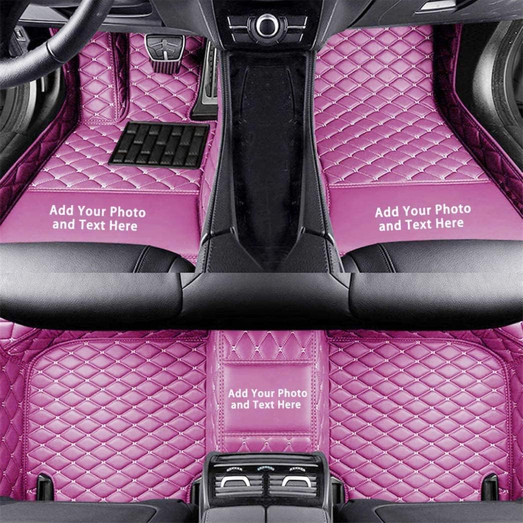 Custom Auto-Fußmatten für Audi A1 A3 A4 A5 A6 A7 A8 Q3 Q5 Q7 S1 S3 S4 S5 TT Leder Wasserdicht Abriebfest Mit Aufbewahrungstasche Auto-Fussmatten,Farben:Lila von Maipula