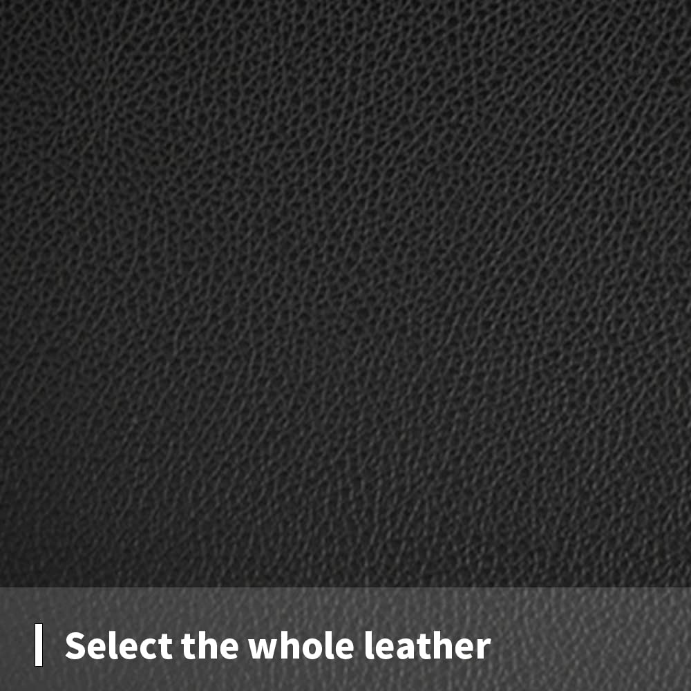 Lenkradbezug aus echtem Leder universal 38CM (15inch), Rutschfester und verschleißfester Lenkradschutz,Schwarz von Maipula