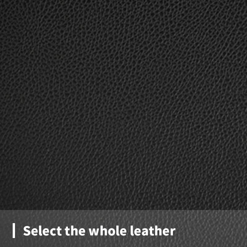 Lenkradbezug aus echtem Leder universal 38CM (15inch), Rutschfester und verschleißfester Lenkradschutz,schwarz rot von Maipula