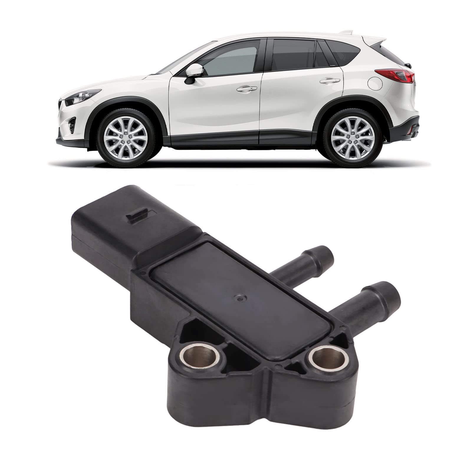 Abgasdrucksensor, Abgasrückführungs-Druckrückmeldungssensor, DPF-Abgasdifferenzdrucksensor 1865A210 Ersatz für Mazida CX5 2.2L 2012-2017 Abgasdrucksensor, Abgasrückführungs-Druckrückmeldungssensor, DPF-Abgasdifferenzdrucksensor 1865A210 Ersatz für Mazida CX5 2.2L 2012-2017 von Majatou