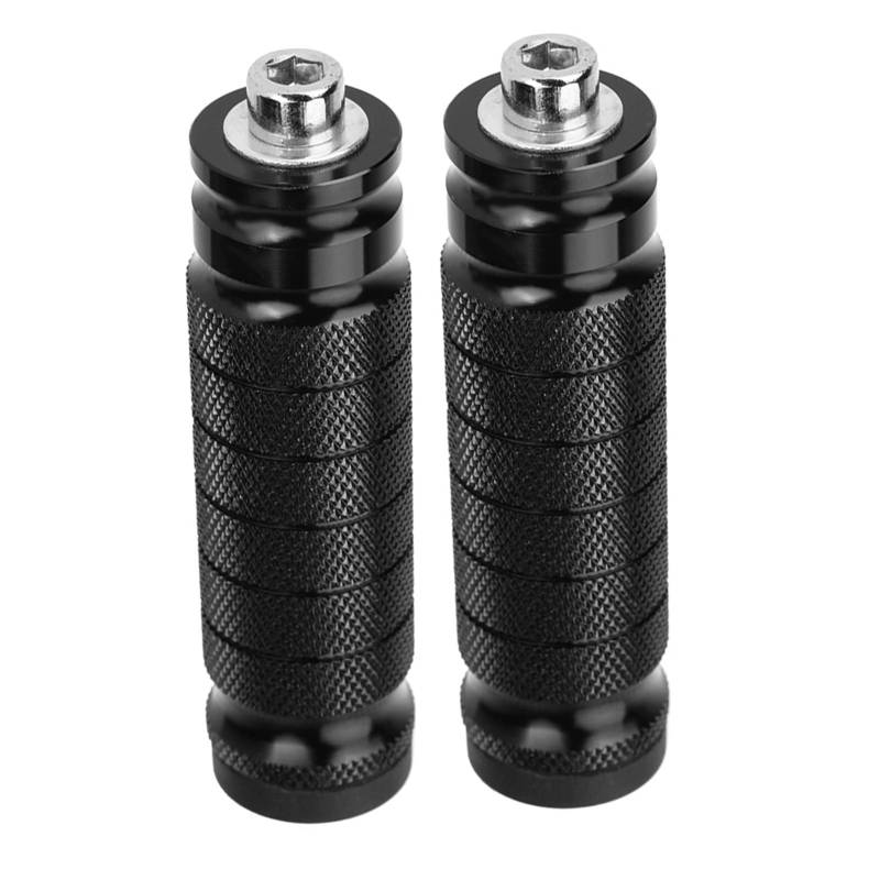Fußraste, Motorrad-Fußpedal-Fußstütze, Motorrad-Pedal, Stützen-Fußstützen-Pedale, 2 CNC-Motorrad-Fußstützen Hinten, Universelle M8-rutschfeste Fußstützen-Pegs von Majatou