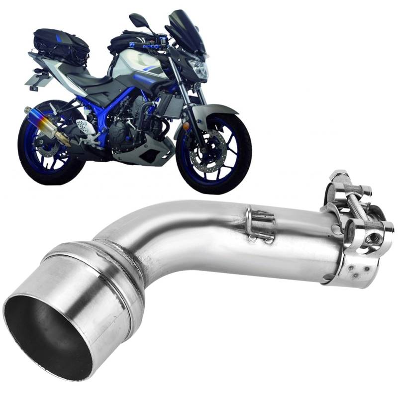 Motorrad Auspuff Mittelrohr Adapteranschluss Verbindungsadapter für R25/R3 2015-2018 von Majatou