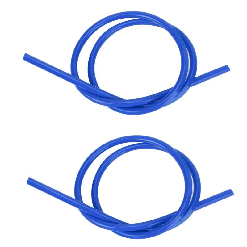 Auto Zündkabel, 8mm länge 1m Silikon-Siliziumkarbidkern-Zündkabel, 2 Stück Zündzubehör für Autos (Blau) von Majatou