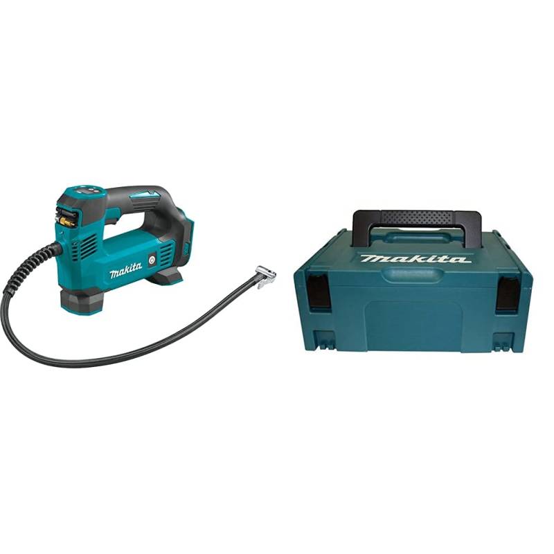 Makita DMP180Z Kompressor 8,3 bar 18 V (ohne Akku, ohne Ladegerät) & Makpac Größe 2, 821550-0 von Makita