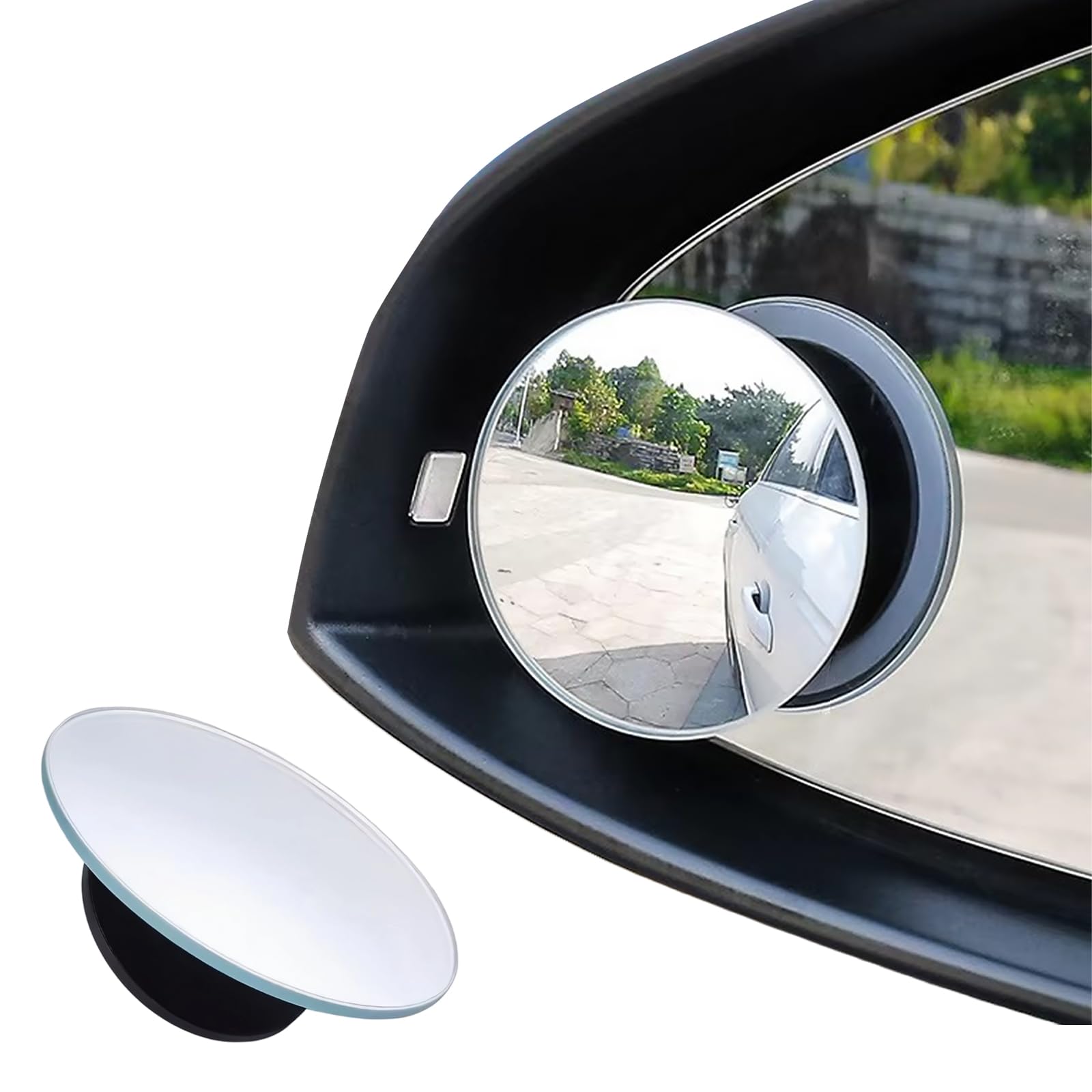 2 Stück Toter Winkel Spiegel, 360 ° drehbarer Spiegel Runder Rahmenloser für Autos, verstellbarer HD-Glas, Auto Rückspiegel,Selbstklebende Blindspiegel,Konvexe 2 Stück Toter Winkel Spiegel, 360 ° drehbarer Spiegel Runder Rahmenloser für Autos, verstellbarer HD-Glas, Auto Rückspiegel,Selbstklebende Blindspiegel,Konvexe von Makoto Nobu