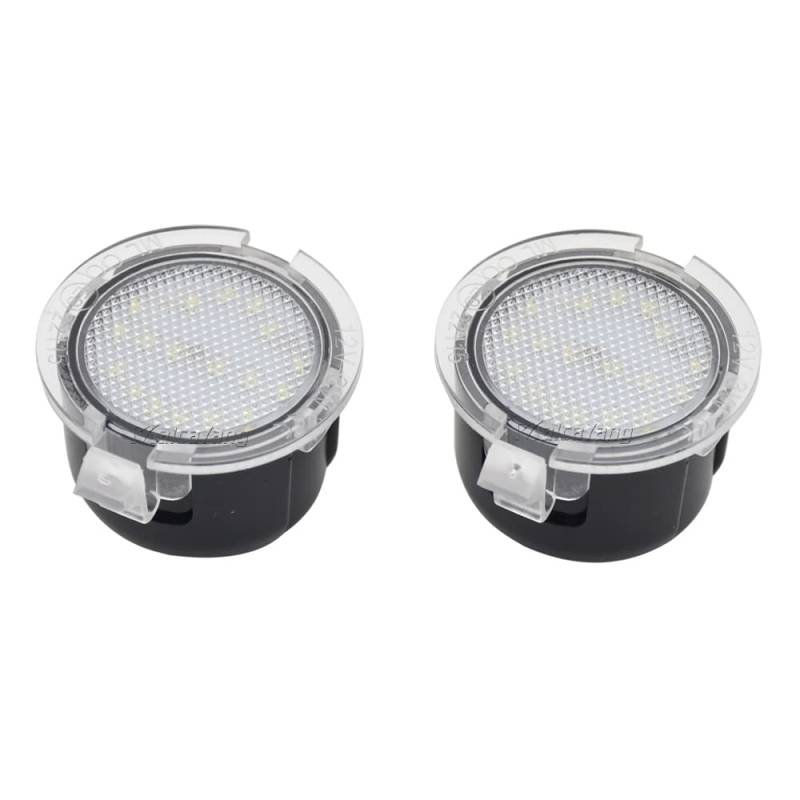 Malcayang LED-Seiten-Unterspiegel-Pfützenlicht-Lampenbaugruppe Ersatz für Ford Edge Explorer Mondeo Taurus, für Toyota Tundra Sequoia, Autospiegel-Pfützenlicht-Willkommenslicht von Malcayang