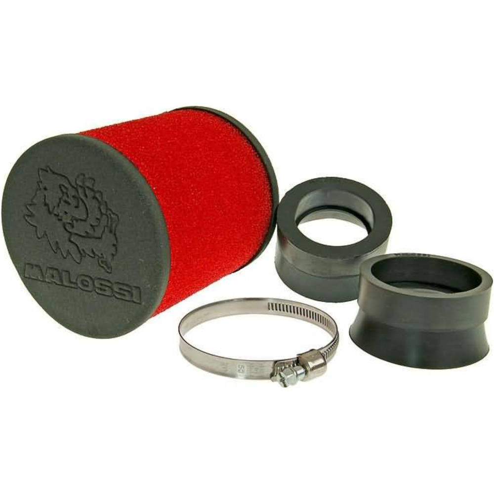 Lufi luftfilter malossi red filter e16 rund 42 / 50 / 58,5mm gerade rot-schwarz m.0413435 von Malossi