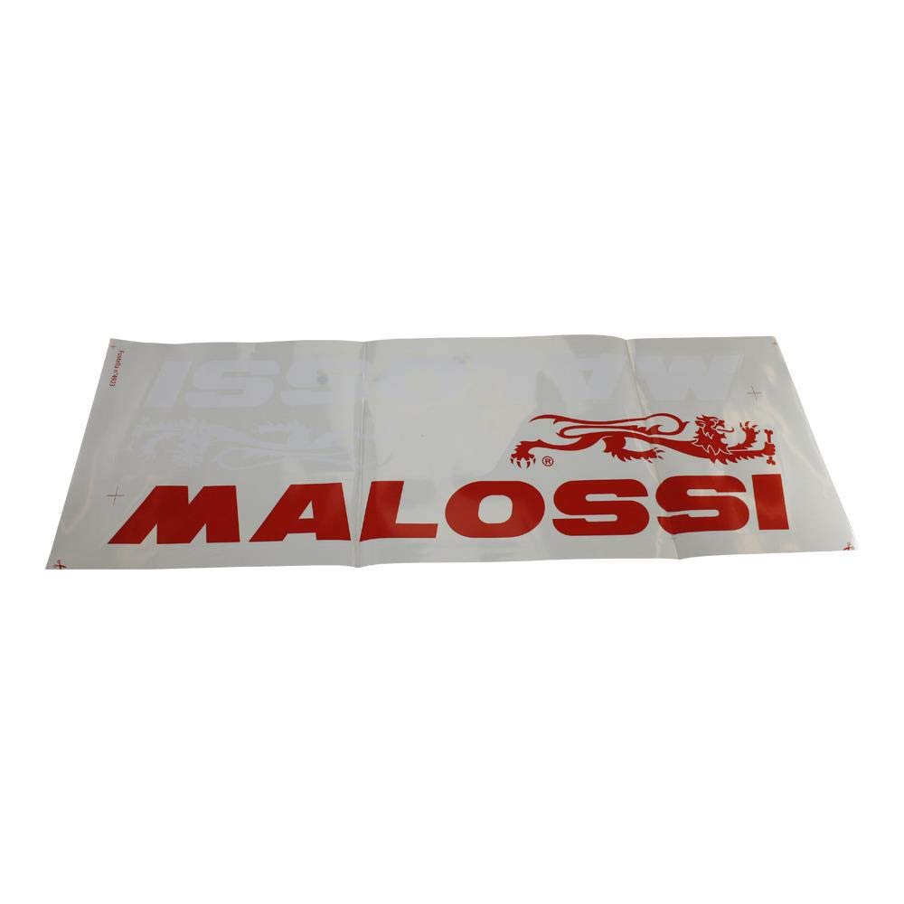 Aufkleber Set Schriftzug Malossi Red & White XXL, 625x280 mm, 1 Set = 2 Stück von MALOSSI