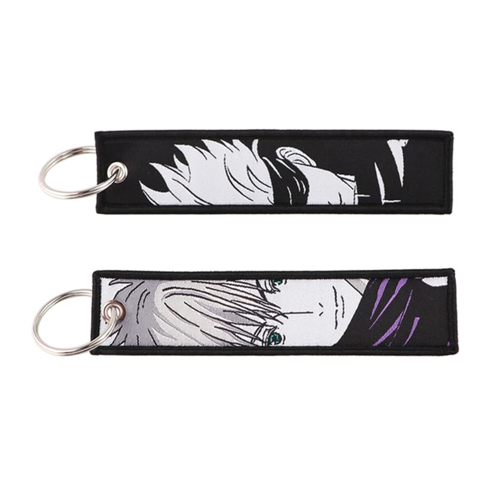 Mamarmot 2 Stück Anime Schlüsselanhänger bestickt Schlüsselanhänger Jet Tag Rucksack Tag Tail Motorrad Auto Schlüsselanhänger Halter Schlüsselanhänger Schlüsselanhänger, Cartoon-1, Small Mamarmot 2 Stück Anime Schlüsselanhänger bestickt Schlüsselanhänger Jet Tag Rucksack Tag Tail Motorrad Auto Schlüsselanhänger Halter Schlüsselanhänger Schlüsselanhänger, Cartoon-1, Small von Mamarmot