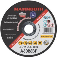 Trennscheiben MAMMOOTH M.CI41.A60RBF.115.1/B von Mammooth