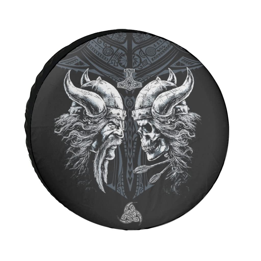 Ersatzradabdeckungen Reserveradabdeckung Wikinger Odin Schädel Totenkopf Reserverad Reifenaufbewahrung DruckTire Cover Für Trailer SUV White 38.1cm Ersatzradabdeckungen Reserveradabdeckung Wikinger Odin Schädel Totenkopf Reserverad Reifenaufbewahrung DruckTire Cover Für Trailer SUV White 38.1cm von Man29goA