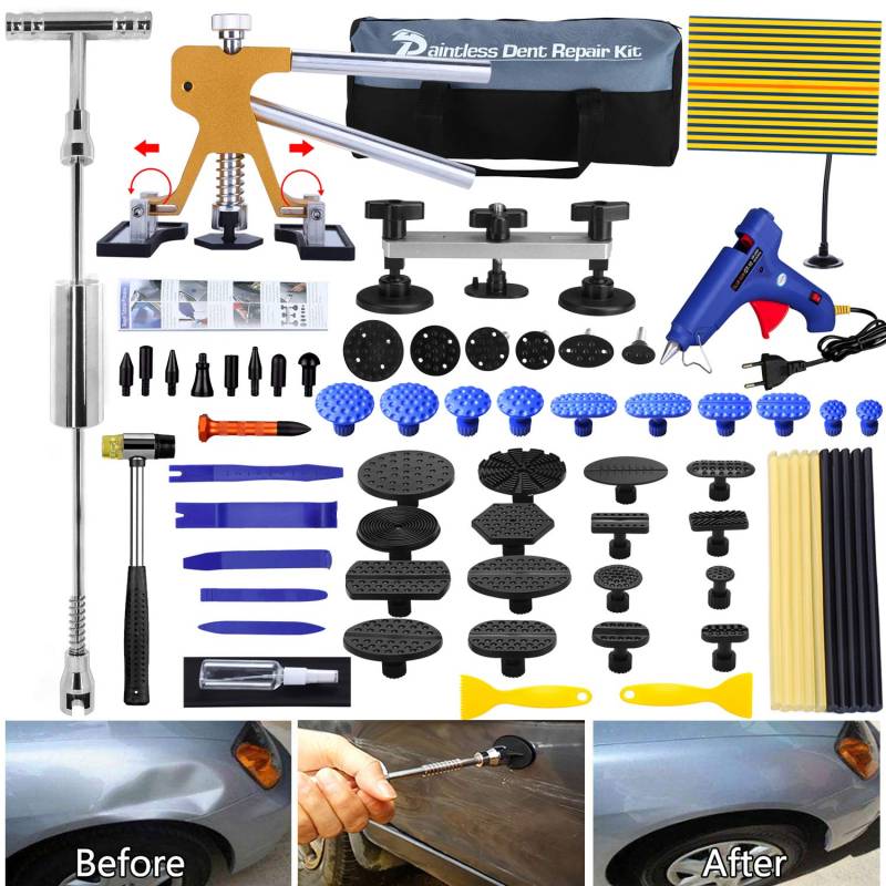 Car Dellen Reparaturset Dellen Reparatur Ausbeulwerkzeug Einstellbare Breite Golden Lifter von Manelord