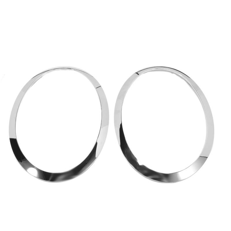 MangWany 2pacs Scheinwerfer-Zierring kompatibel mit Mini Cooper F55 F56 F57 2014–2021 51137300631 51137300632 51712355791 51712355798 Silber von MangWany
