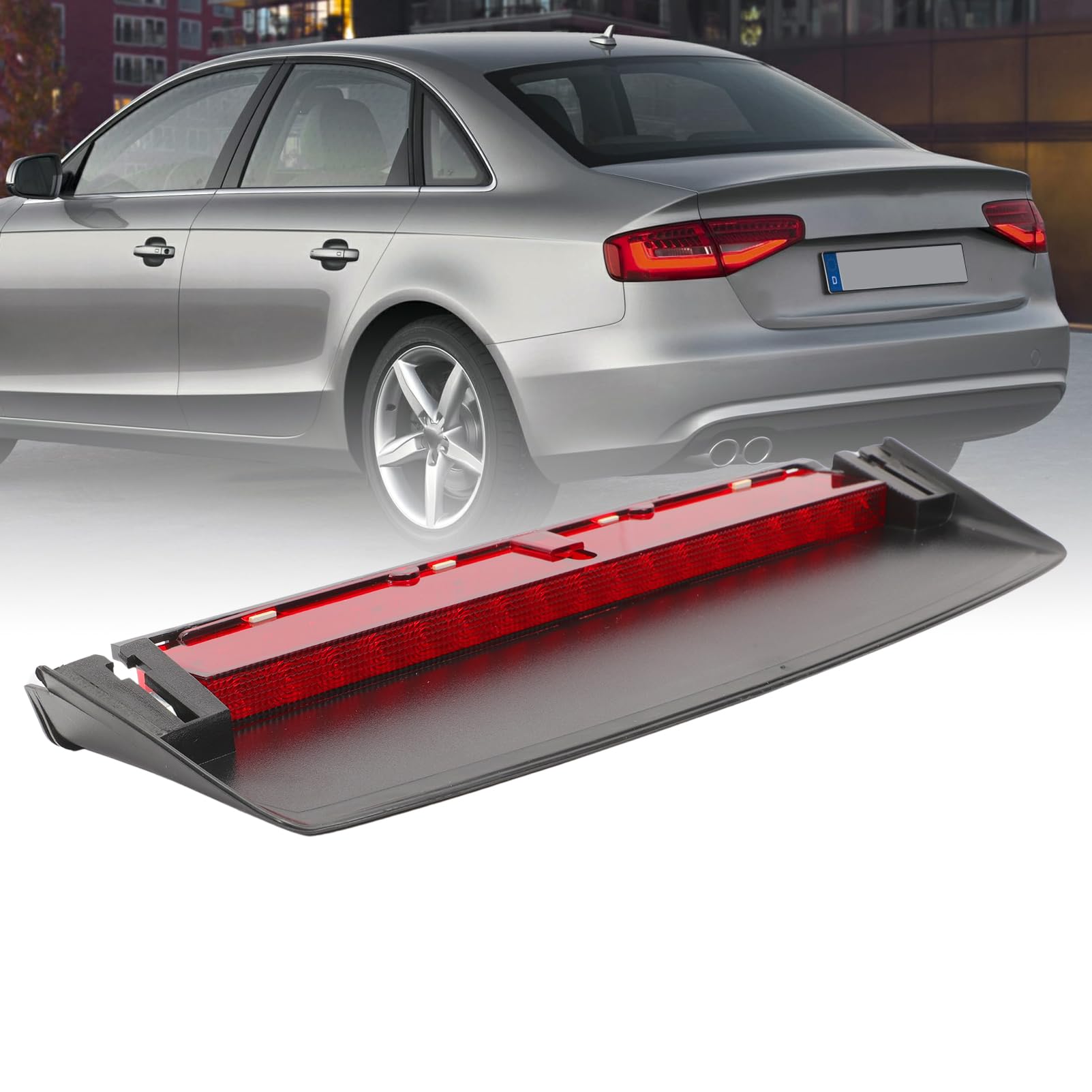 MangWany Drittes Bremslicht für A4 S4 Limousine/Van 2008–2015, rotes Glas, hoch oben zentriert, Ersatz für Standlicht 8K5 945 097 8K5945097A MangWany Drittes Bremslicht für A4 S4 Limousine/Van 2008–2015, rotes Glas, hoch oben zentriert, Ersatz für Standlicht 8K5 945 097 8K5945097A von MangWany