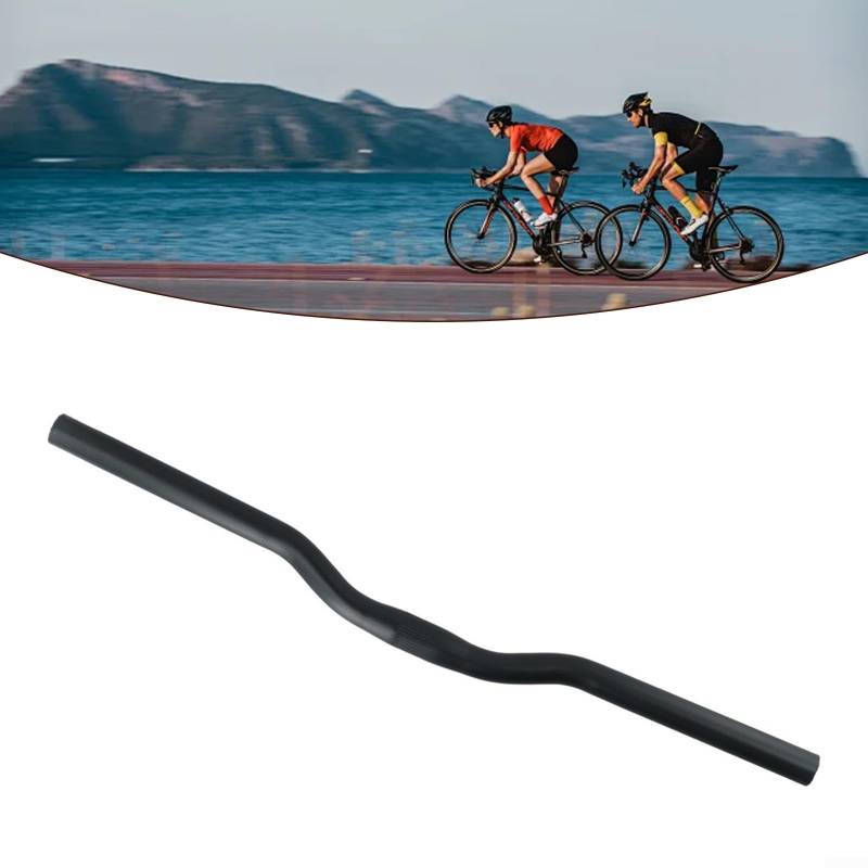 Klappbarer Fahrradlenker aus hochwertiger Aluminiumlegierung in mattschwarzem Finish, speziell für Brompton mit einem Durchmesser von 25, 4 mm (540 mm) von Manillefu