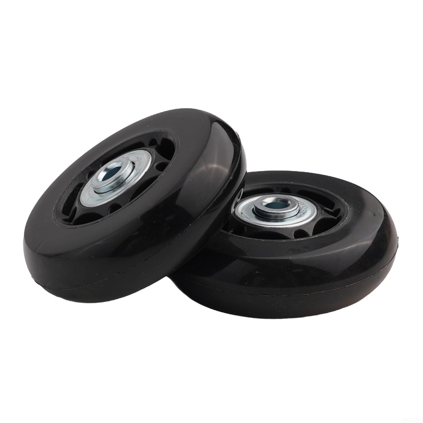 Leise Rollen für Gepäck, 2-teiliges Reparaturset mit Doppellagern und praktischem Zubehör (64 mm x 18 mm) von Manillefu