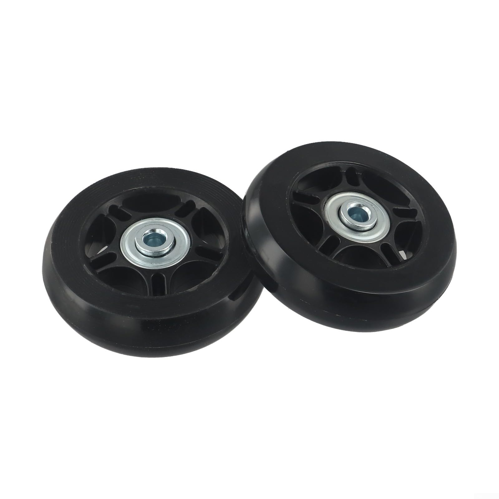 Leise Rollen für Gepäck, 2-teiliges Reparaturset mit Doppellagern und praktischem Zubehör (70 mm x 18 mm) von Manillefu