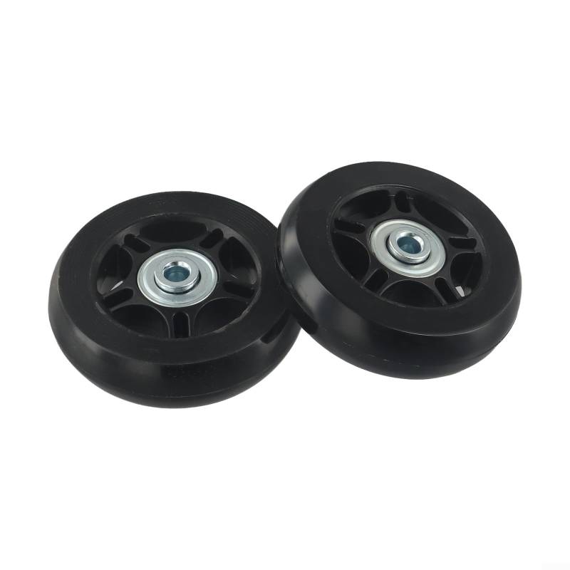 Leise Rollen für Gepäck, 2-teiliges Reparaturset mit Doppellagern und praktischem Zubehör (70 mm x 18 mm) von Manillefu