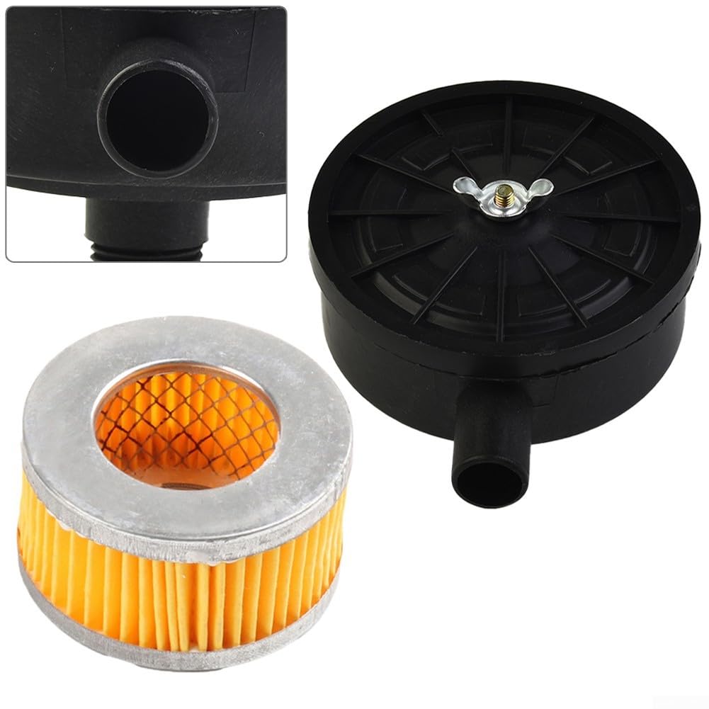 Luftkompressor-Schalldämpfer, Luftkompressor-Schalldämpfer, Luftkompressor-Filterzubehör mit 1 x Schalldämpfer, 1 x Filterkartusche Luftkompressor-Schalldämpfer, Luftkompressor-Schalldämpfer, Luftkompressor-Filterzubehör mit 1 x Schalldämpfer, 1 x Filterkartusche von Manillefu