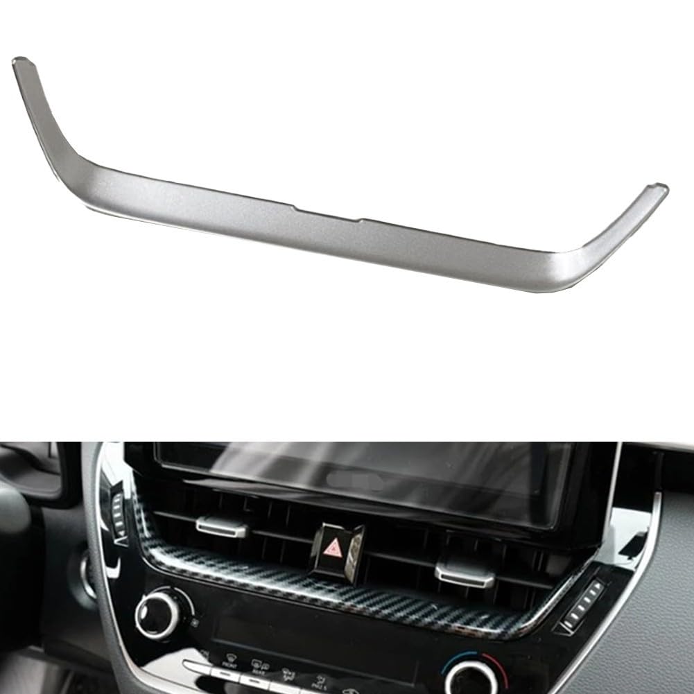 Premium ABS Armaturenbrett-Abdeckung für Toyota Corolla 2019 2024, modernes Karbonfaser-Aussehen (Silber) von Manillefu