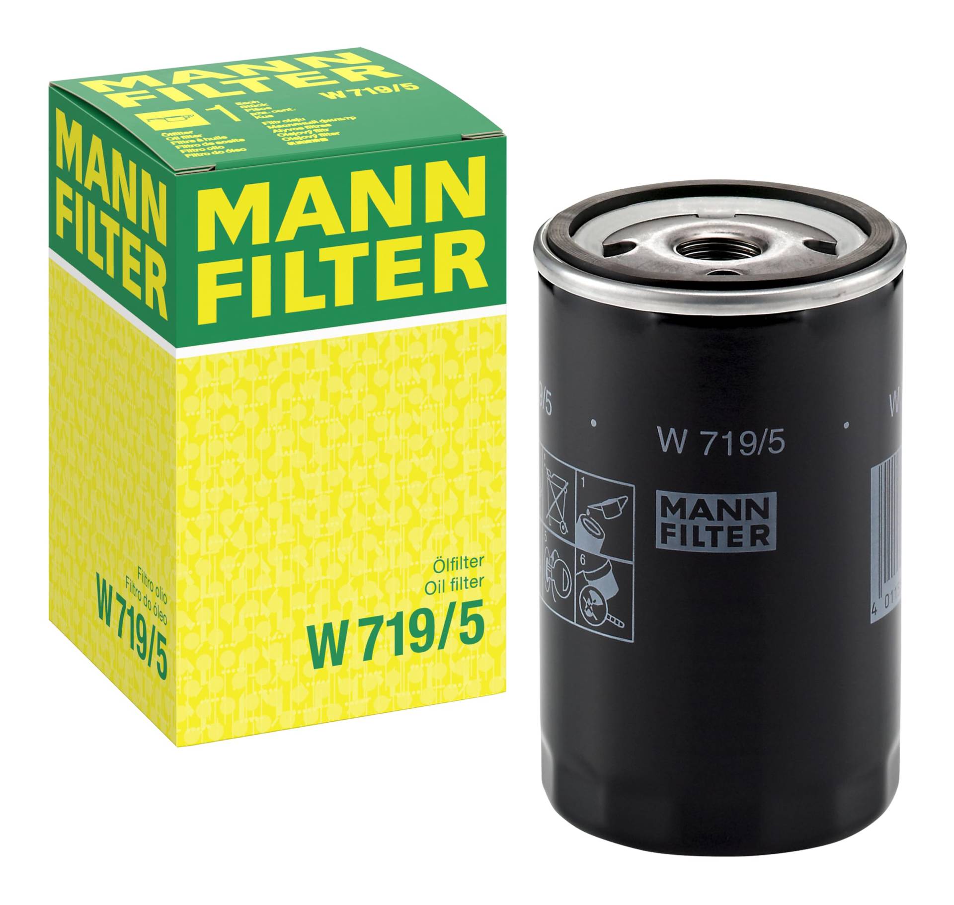 MANN-FILTER W 719/5 Ölfilter – Für PKW und Nutzfahrzeuge von MANN-FILTER