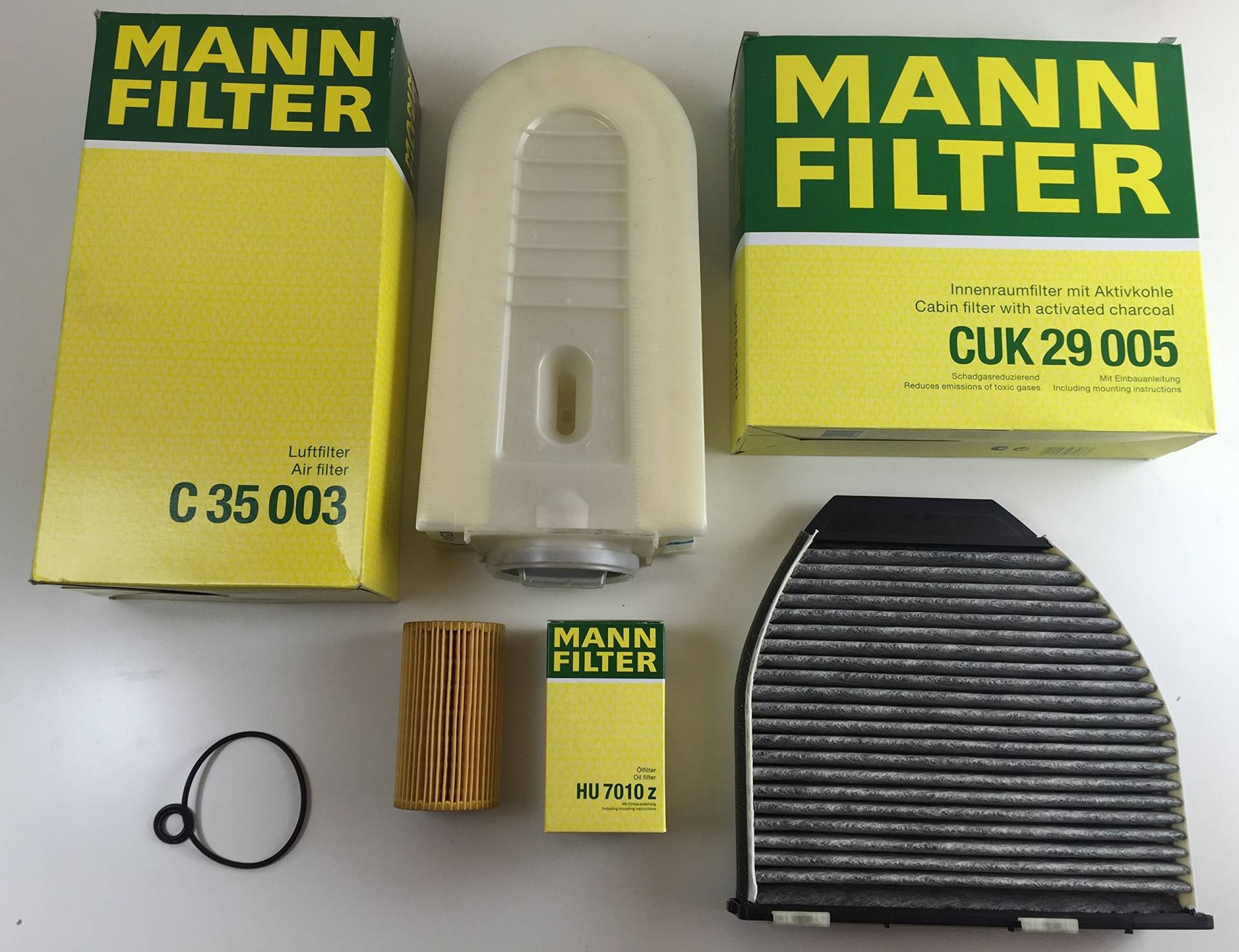 MANN Filterset für MERCEDES W204 C218 W212 X204 180-250CDI 200-300BlueTEC OM651 von MANN-FILTER