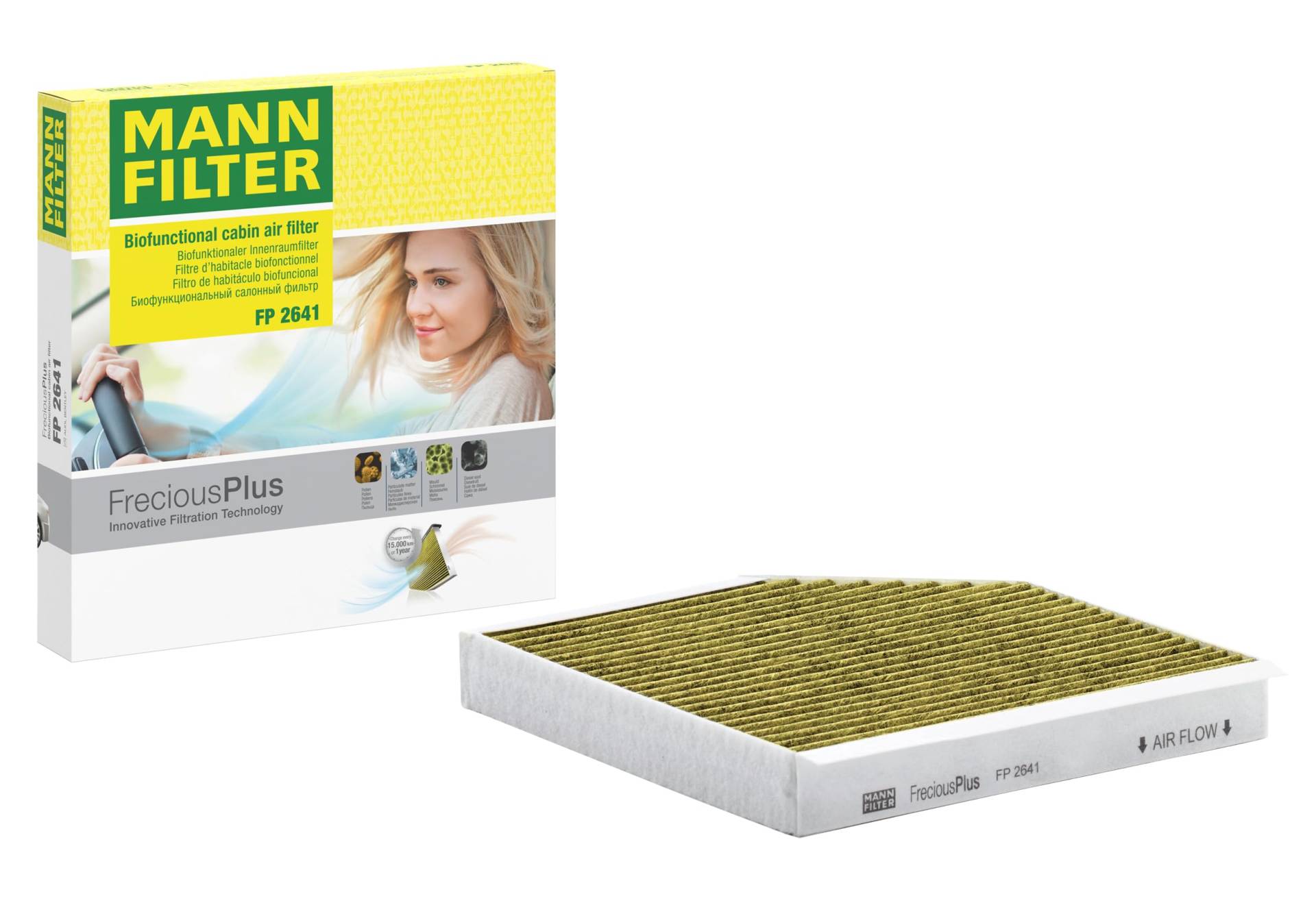 MANN-FILTER FP 2641 Filtro de habitáculo – biofuncional FreciousPlus – Para automóviles MANN-FILTER FP 2641 Filtro de habitáculo – biofuncional FreciousPlus – Para automóviles von MANN-FILTER