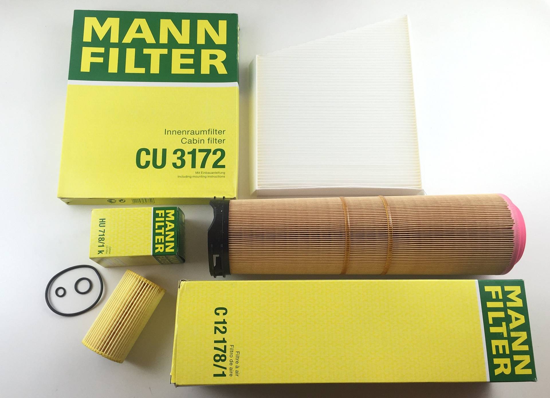 MANN-FILTER ÖLFILTER LUFTFILTER POLLENFILTER W211 S211 200 220 270 CDI E-KLASSE von MANN-FILTER