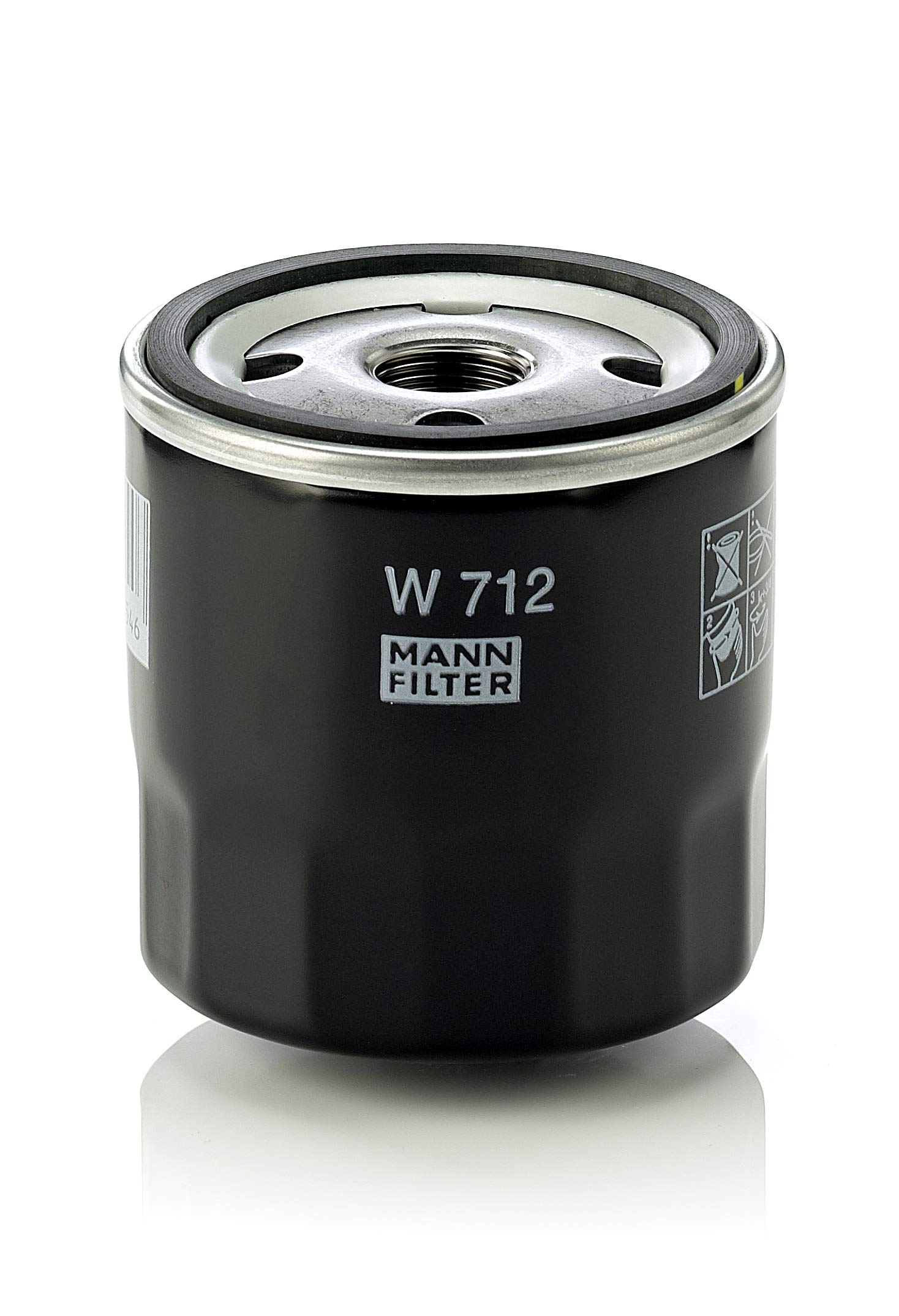 MANN-FILTER W 712 Ölfilter – Entlüftungs- & Hydraulikfilter – Für PKW und Nutzfahrzeuge von MANN-FILTER
