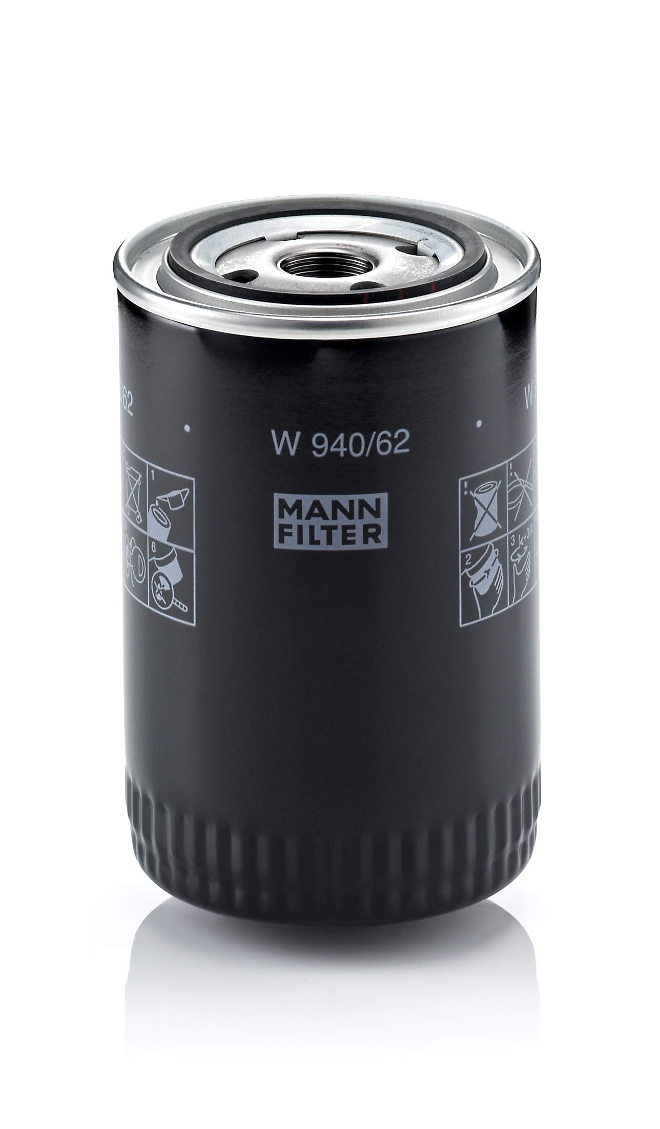 MANN-FILTER W 940/62 - Schmierölwechselfilter Ölfilter – Für LKW von MANN-FILTER