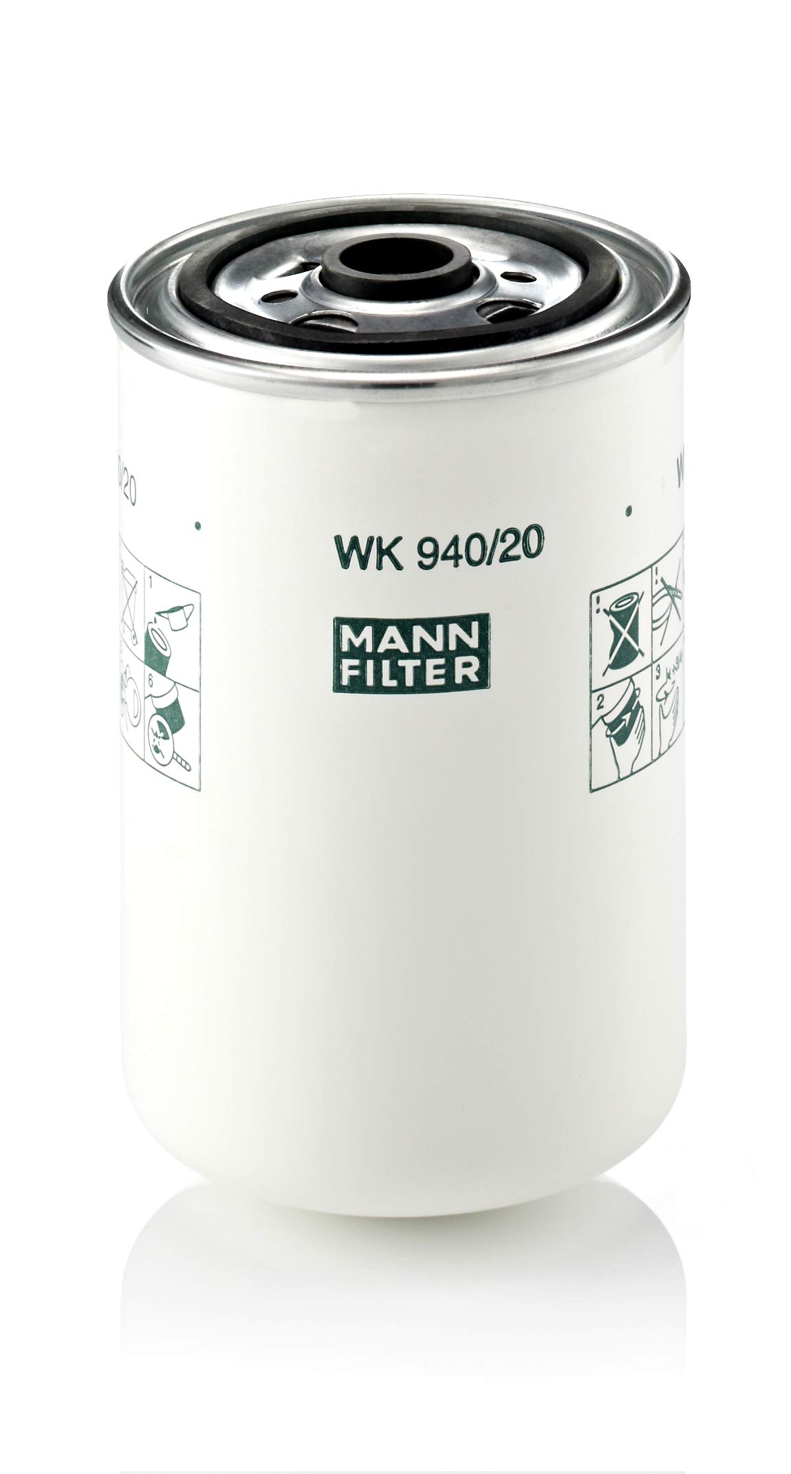 MANN-FILTER WK 940/20 Kraftstofffilter – Für Nutzfahrzeug von MANN-FILTER