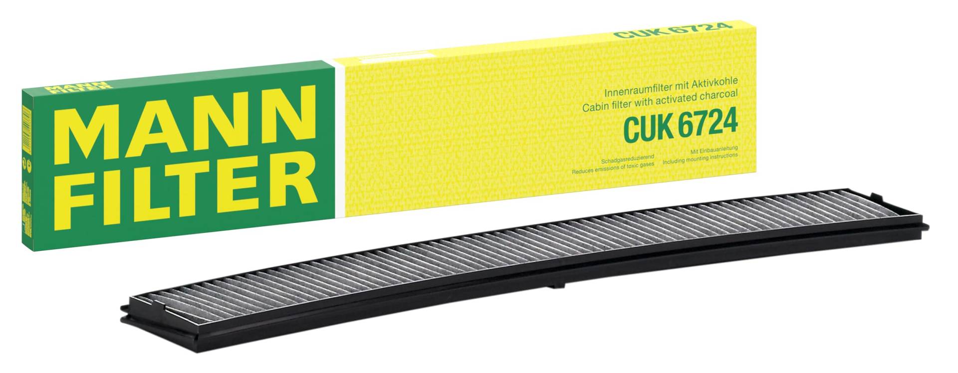 MANN-FILTER CUK 6724 Innenraumfilter – Pollenfilter mit Aktivkohle – Für PKW MANN-FILTER CUK 6724 Innenraumfilter – Pollenfilter mit Aktivkohle – Für PKW von MANN-FILTER