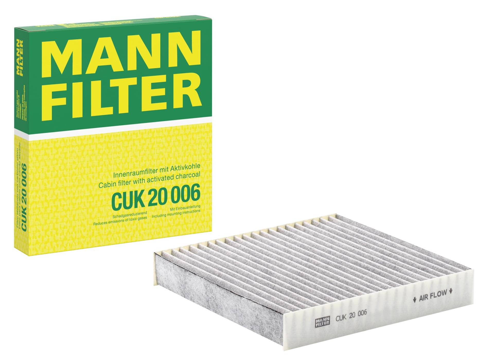 MANN-FILTER CUK 20 006 Filtro de habitáculo – Filtro de habitáculo con carbón activo para automóviles MANN-FILTER CUK 20 006 Filtro de habitáculo – Filtro de habitáculo con carbón activo para automóviles von MANN-FILTER
