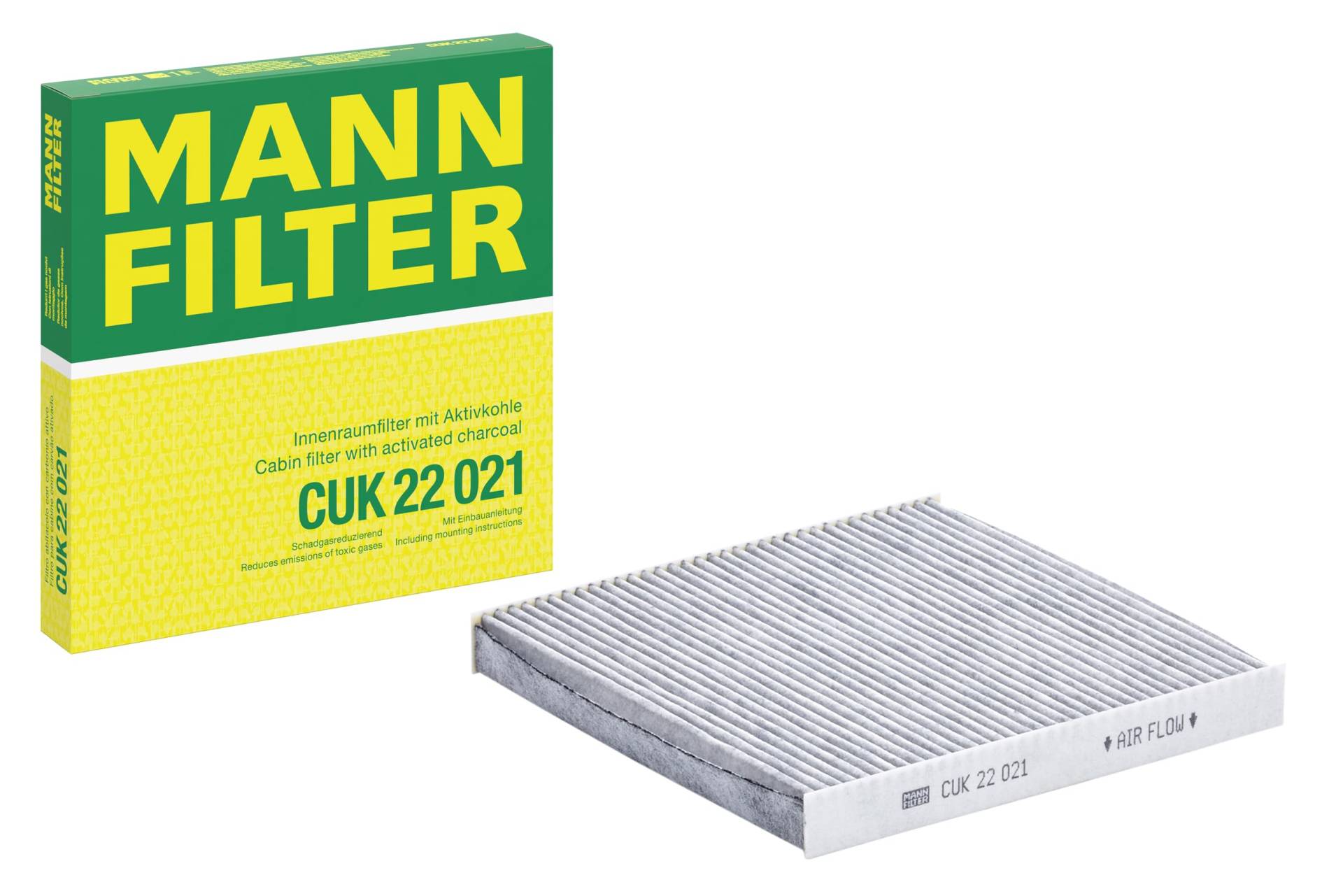 MANN-FILTER CUK 22 021 Filtro de habitáculo – Filtro de habitáculo con carbón activo para automóviles MANN-FILTER CUK 22 021 Filtro de habitáculo – Filtro de habitáculo con carbón activo para automóviles von MANN-FILTER
