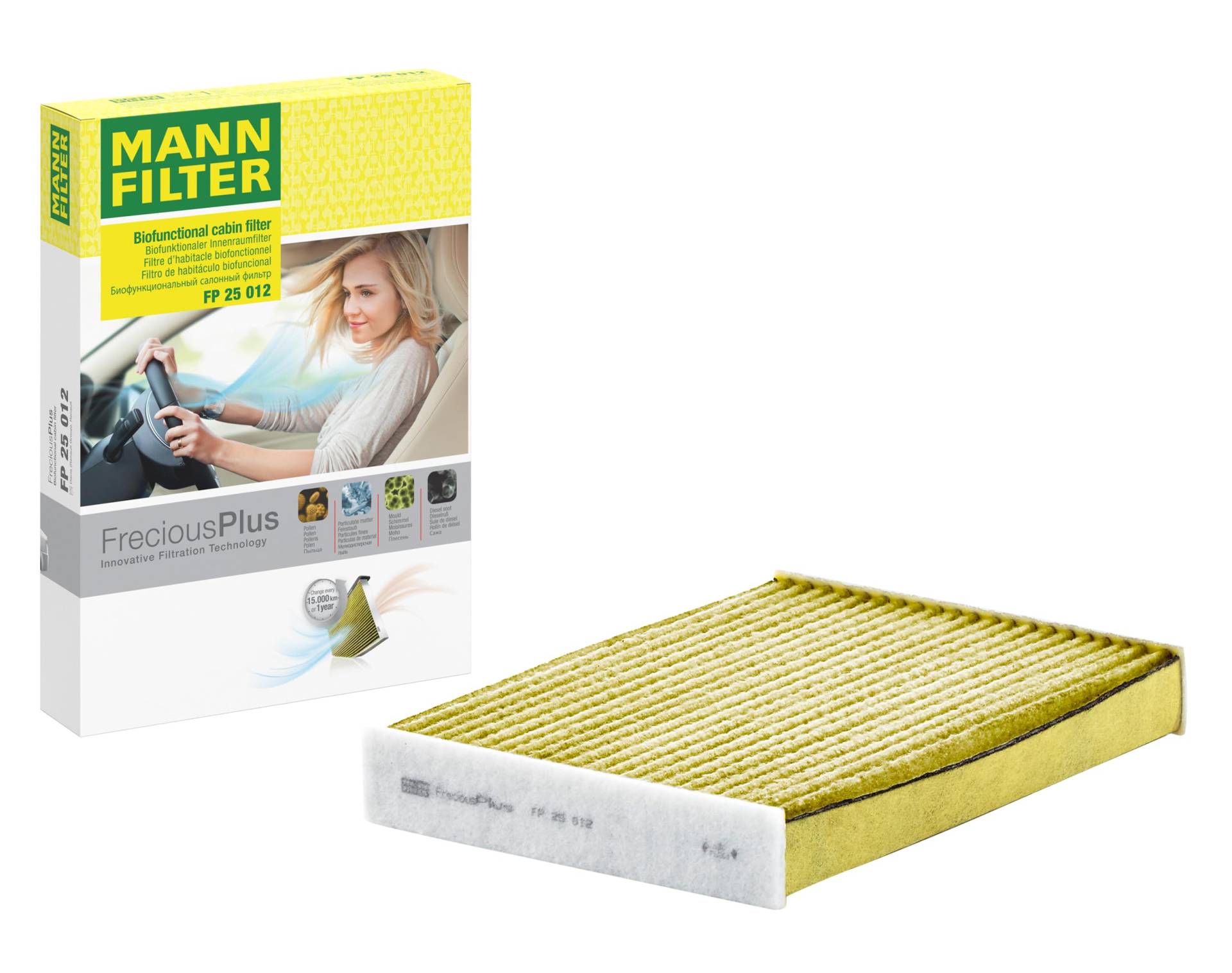 Original MANN-FILTER Innenraumfilter FP 25 012 – FreciousPlus Biofunktionaler Pollenfilter – Für PKW Original MANN-FILTER Innenraumfilter FP 25 012 – FreciousPlus Biofunktionaler Pollenfilter – Für PKW von MANN-FILTER