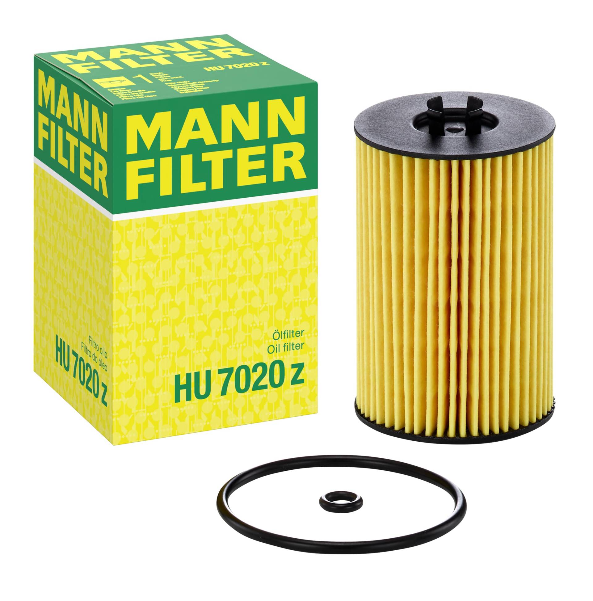 MANN-FILTER HU 7020 z Ölfilter – Ölfilter Satz mit Dichtung / Dichtungssatz – Für PKW von MANN-FILTER