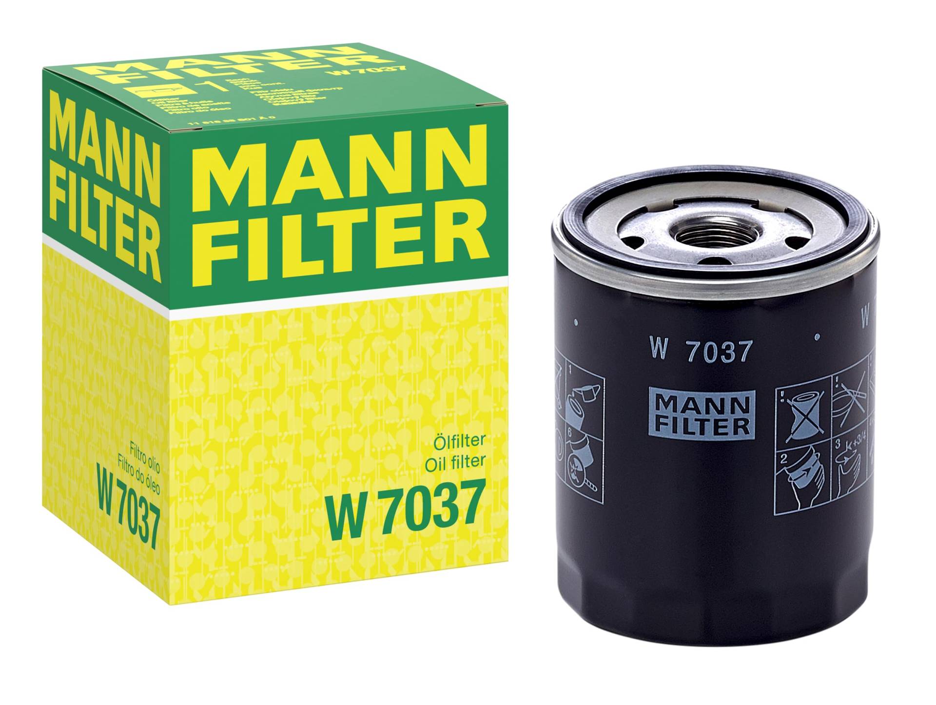 MANN-FILTER W 7037 - Schmierölwechselfilter Ölfilter – Für PKW MANN-FILTER W 7037 - Schmierölwechselfilter Ölfilter – Für PKW von MANN-FILTER