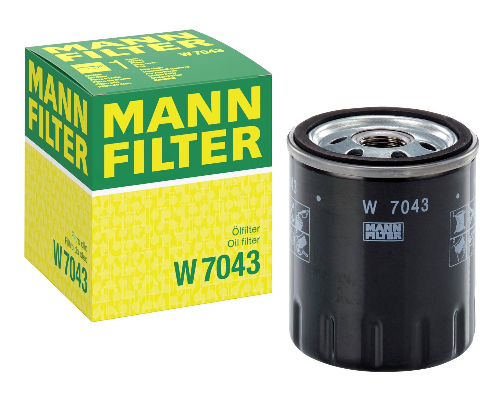 MANN-FILTER W 7043 - Schmierölwechselfilter – Für PKW von MANN-FILTER