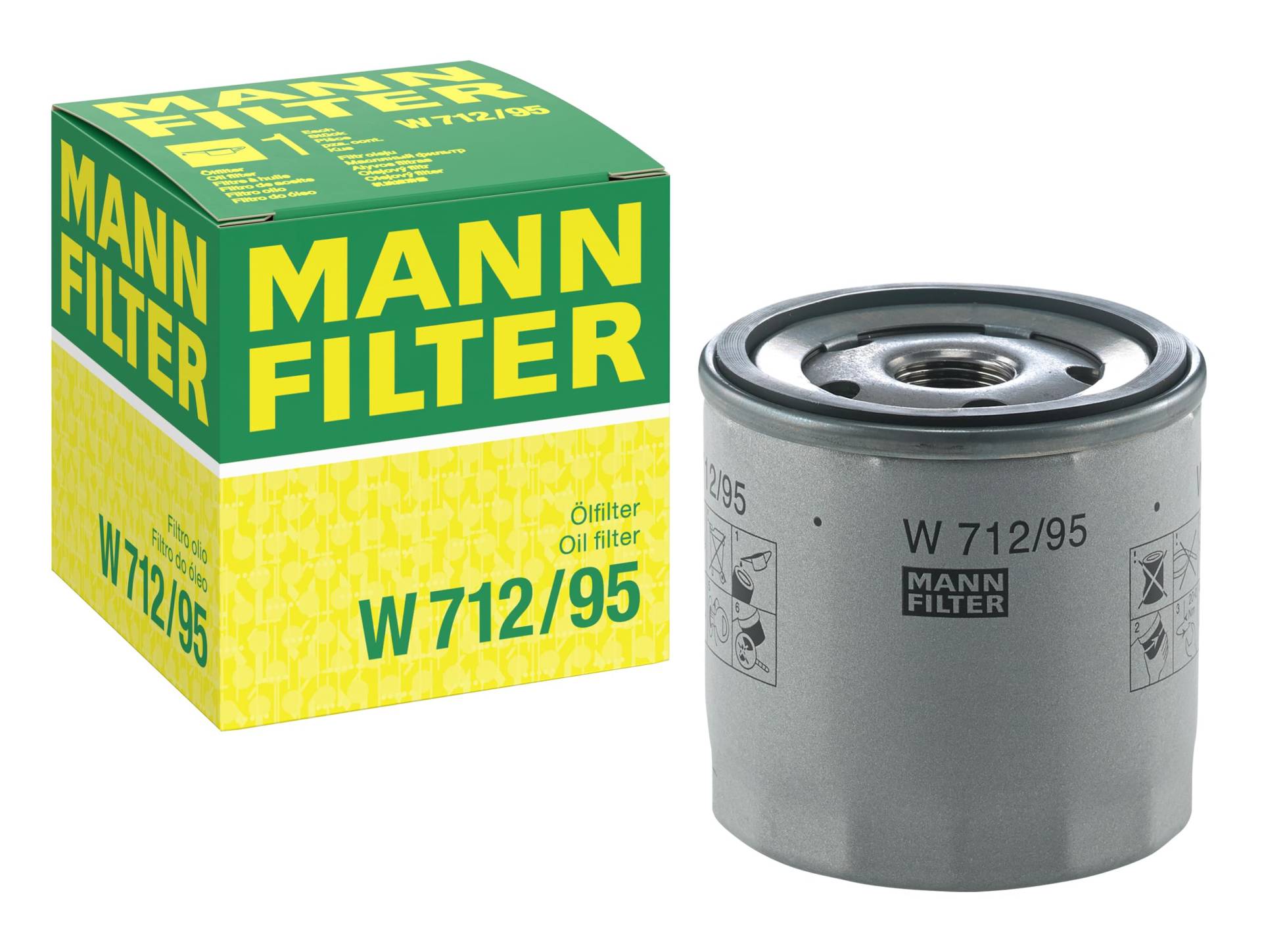 MANN-FILTER W 712/95 Ölfilter - PKW + TRANSPORTER von MANN-FILTER