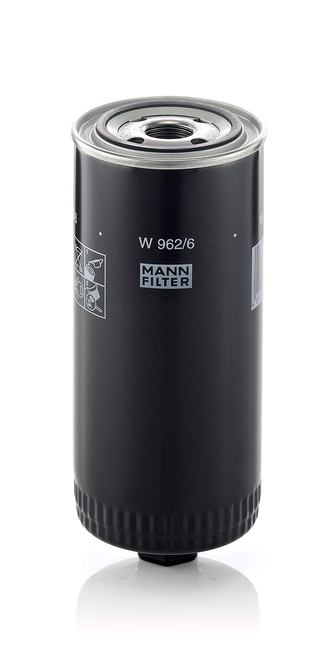 MANN-FILTER W 962/6 - Schmierölwechselfilter – Für Industrie, Land- und Baumaschinen von MANN-FILTER