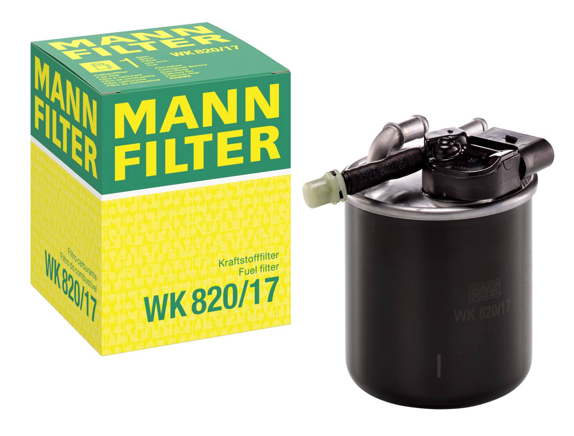 MANN-FILTER WK 820/17 Kraftstofffilter – Für PKW und Nutzfahrzeuge von MANN-FILTER