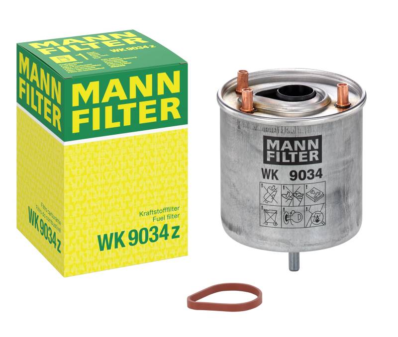 MANN-FILTER WK 9034 Z Kraftstofffilter – Kraftstofffilter Satz mit Dichtung / Dichtungssatz – Für PKW von MANN-FILTER