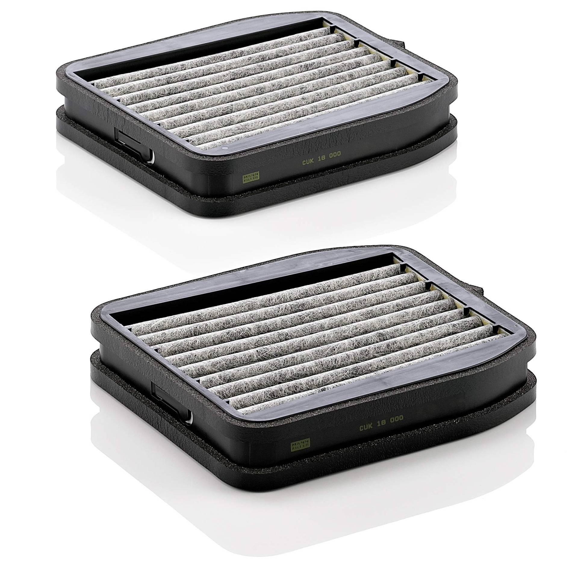 MANN-FILTER CUK 18 000-2 Innenraumfilter – Kabinenluftfilter Satz (2er Set) mit Aktivkohle – Für PKW MANN-FILTER CUK 18 000-2 Innenraumfilter – Kabinenluftfilter Satz (2er Set) mit Aktivkohle – Für PKW von MANN-FILTER