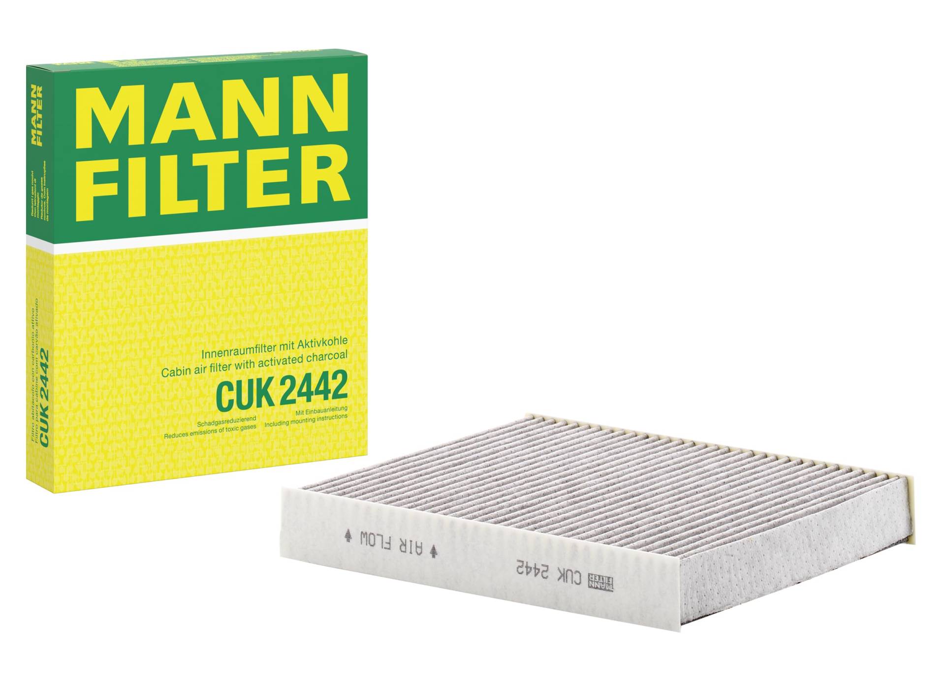 MANN-FILTER CUK 2442 Innenraumfilter – Pollenfilter mit Aktivkohle – Für PKW MANN-FILTER CUK 2442 Innenraumfilter – Pollenfilter mit Aktivkohle – Für PKW von MANN-FILTER