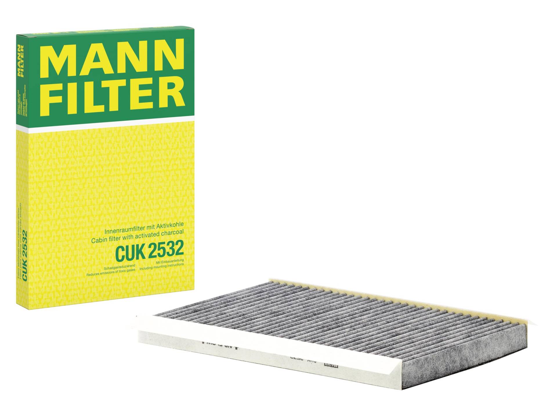MANN-FILTER CUK 2532 Filtro de habitáculo – Filtro de habitáculo con carbón activo para automóviles MANN-FILTER CUK 2532 Filtro de habitáculo – Filtro de habitáculo con carbón activo para automóviles von MANN-FILTER