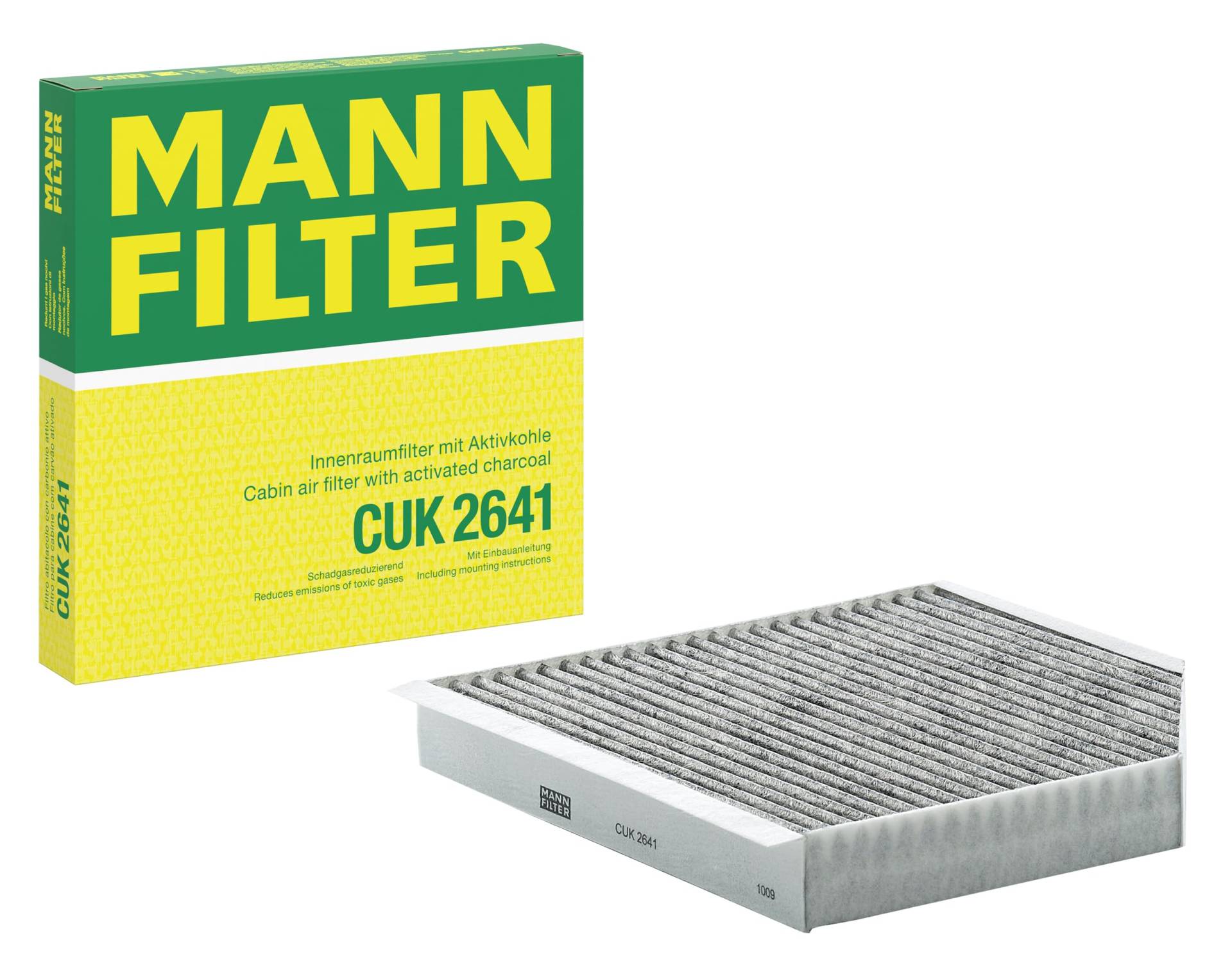 MANN-FILTER CUK 2641 Innenraumfilter – Pollenfilter mit Aktivkohle – Für PKW MANN-FILTER CUK 2641 Innenraumfilter – Pollenfilter mit Aktivkohle – Für PKW von MANN-FILTER