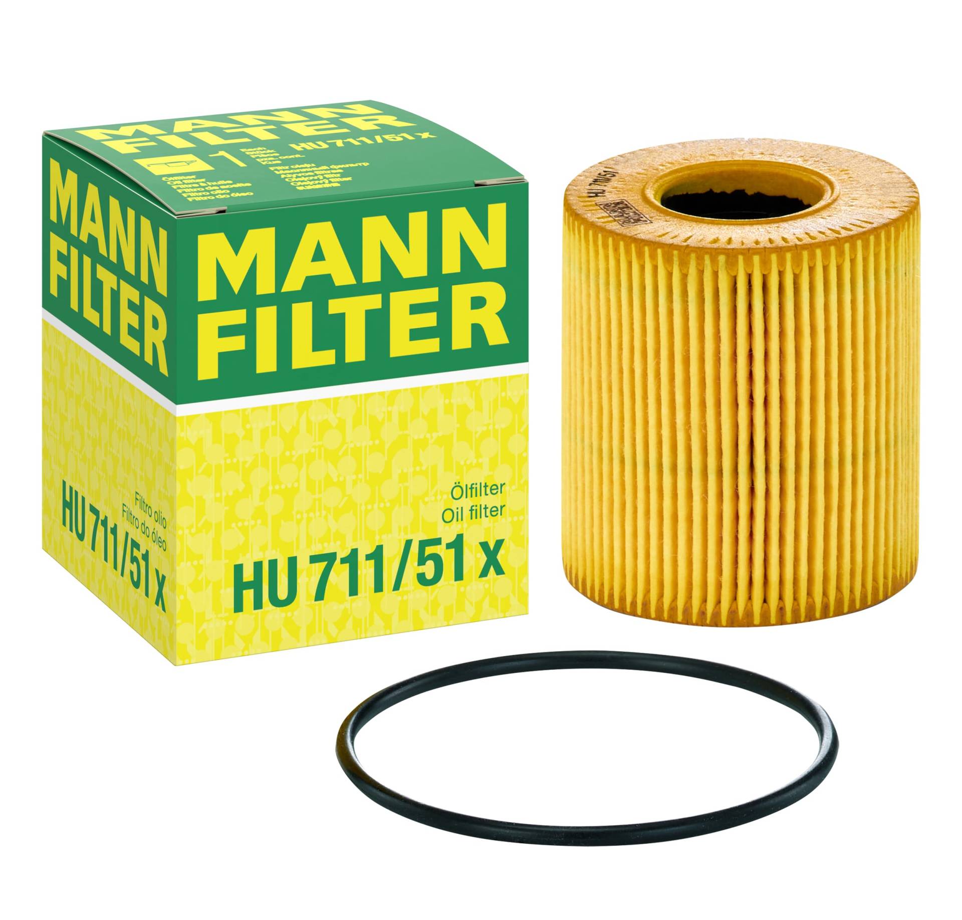 MANN-FILTER HU 711/51 X Ölfilter – Ölfilter Satz mit Dichtung/Dichtungssatz – Für PKW von MANN-FILTER