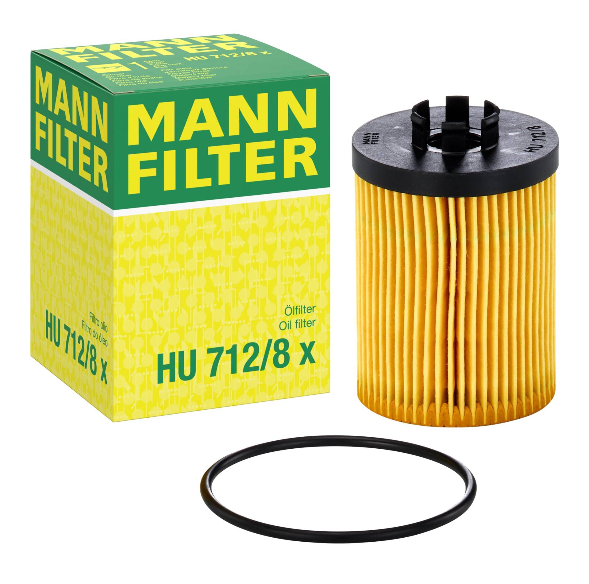 MANN-FILTER HU 712/8 X Ölfilter – Ölfilter Satz mit Dichtung / Dichtungssatz – Für PKW von MANN-FILTER