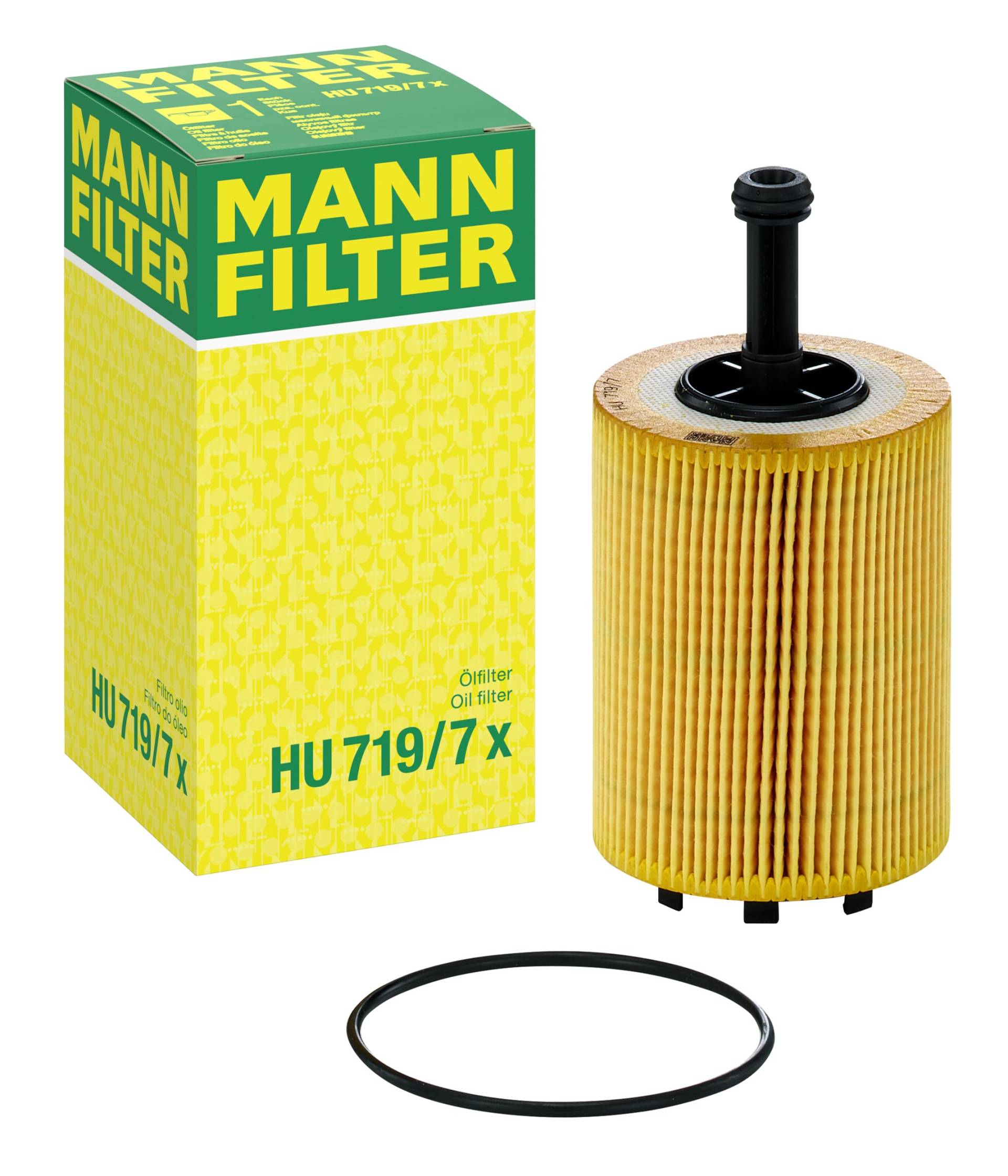 Original MANN-FILTER Ölfilter HU 719/7 X – evotop – Für PKW und Nutzfahrzeuge, Yellow von MANN-FILTER