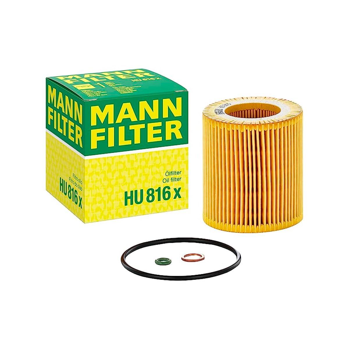 MANN-FILTER HU 816 X Ölfilter – Ölfilter Satz mit Dichtung / Dichtungssatz – Für PKW von MANN-FILTER